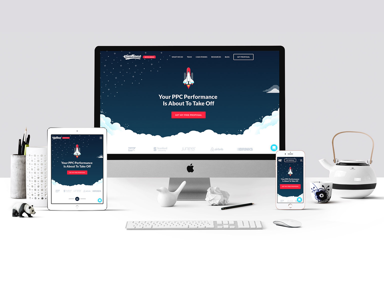 responsive designs on various screen sizes